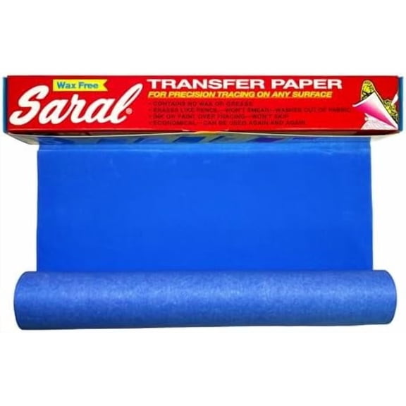 Paper Corp Wax Free Transfer Tracing Paper - BLUE - 12 Inches x 12 Foot Roll