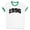 White/Kelly Green, variant on 1996 College Style Ringer Tee Shirt Unisex Large White/Black