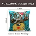 thumbnail image 2 of LALILO Throw Pillow Covers Forest Art Fantasy Modern Nature Scene Artwork Cushion Cover 18" x 18", 2 Pack, 2 of 6