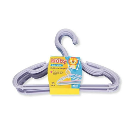 UPC 048526001286 product image for Nuby 10-Pack Children's Hangers | upcitemdb.com