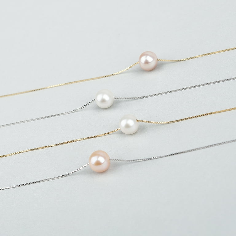 Anavia Happy 18th Birthday for Girls, Pearl Necklace Birthday Gift for 18  Year Old Girl-[Pink Pearl + Gold Chain] 