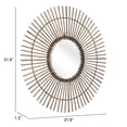 thumbnail image 7 of Dimond Mirror Gold Wall Decor, Modern Style, Hangs vertically only, Steel, Decor Mirrors, 7 of 7