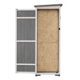 thumbnail image 5 of 5.5x4.1FT Outdoor Wood Storage Shed, Garden Tool Cabinet with Waterproof Asphalt Roof and 7 Different-size Compartments, Hooks Storage Shed with 4 Lockable Doors, 5 of 5