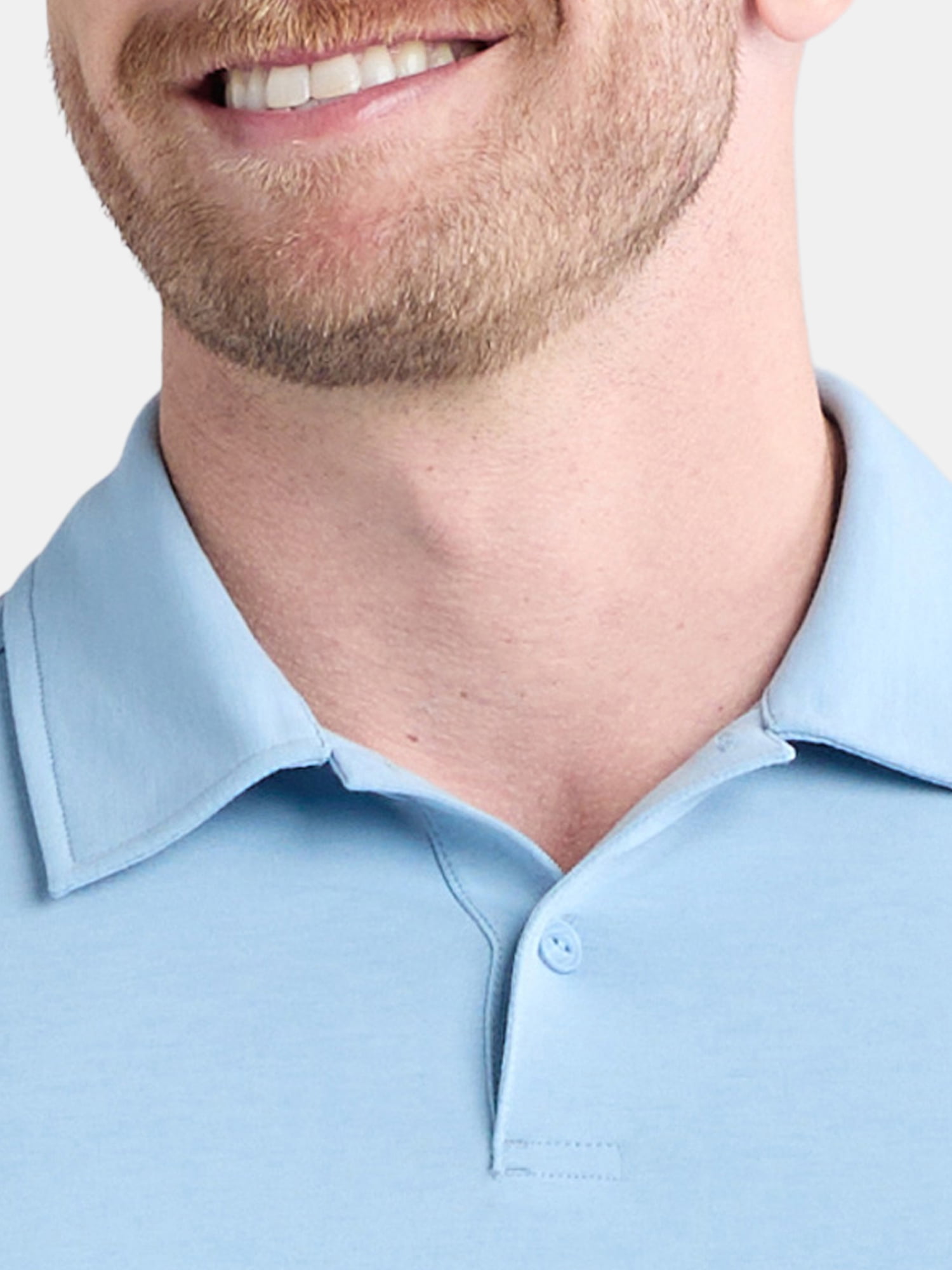 Ozark Trail Men's and Big Men's Merino Wool Blend Polo Shirt, Sizes S-3XL
