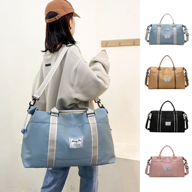 Bolsa de gimnasio expandible, bolsa de lona deportiva de gran capacidad para viajes y deportes, ideal para hombres y mujeres. Perfecta para el gimnasio, el fitness y el deporte. Ligera,