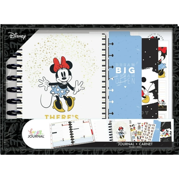 The Happy Planner, Disney, Mickey & Minnie Mouse Classic Budget Guided Journal Box Kit, 14.25"x 2"x 10.25"