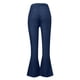 thumbnail image 5 of WILLBEST Pantalones Casuales para Mujer, Vaqueros Acampanados Lisos, Cintura Elástica, Dobladillo Inferior de Mezclilla, Pantalones elegantes para Uso Diario Grande, 5 of 8
