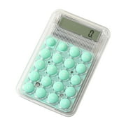 Mini Digital Calculator for Desktop, Pocket Size 8-Digit LCD Display, Basic Standard Math Calculator with Button Battery for Home School Office