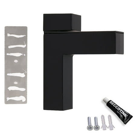 

Glass Shelf Brackets Wall Mount Metal Adjustable L Shape Partition Bracket Clip Holder For Home Office Black B