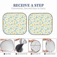 thumbnail image 6 of Fotbe Daisies Flowers 2-Piece Car Windshield Sun Shade | Sun Blocker for Car Windshield | Foldable Automotive Interior Accessories for Sun Protection-Small, 6 of 7