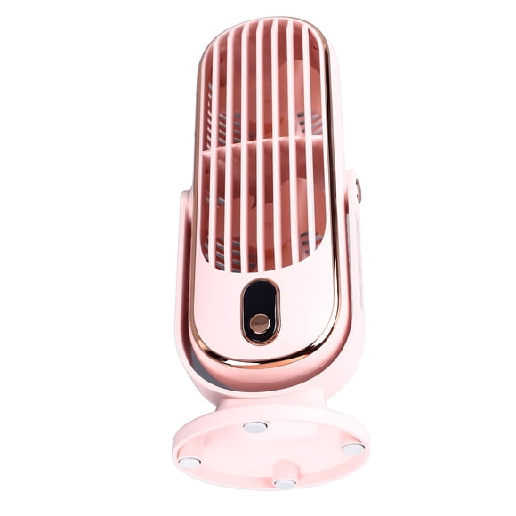 Ventilador De Escritorio, Ventilador De Torre De Escritorio Pequeño USB 1800mAh Batería Recargable Motor Sin Escobillas Oscilando Tranquilo 5 Velocidades Para La Oficina Del
