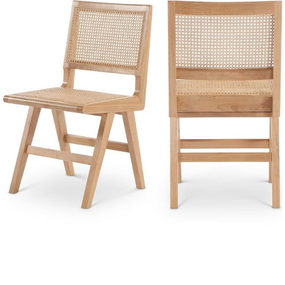 Meridian Furniture Preston Natural Dining Side Chair (Set of 2)