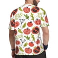 thumbnail image 2 of Rocae Tomatoes for Men's Mesh Quick-Dry Short Sleeve Workout T-Shirt,Mens Crew Neck Tee Lightweight Soft Classic T Shirts X-Large, 2 of 9