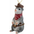 thumbnail image 7 of Cowboy Opossum Christmas Tree Western Wildlife Ornament, 7 of 7