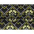 thumbnail image 4 of oneOone Velvet Black2 Fabric Floral & Tiles Moroccan Craft Projects Decor Fabric Printed By The Meter 58 Inch Wide, 4 of 5