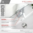 thumbnail image 3 of STYLISH Gabriella Single Handle 14" Chrome Polished Bathroom Faucet, 3 of 12