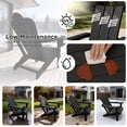 thumbnail image 6 of Tappio Folding Adirondack Chair Set of 2, All Weather HDPE Outdoor Patio Chairs with 3- Position Adjustable Backrest, Detachable Multifunctional Holders and Cup Holders, Fire Pit Chairs, Black, 6 of 8