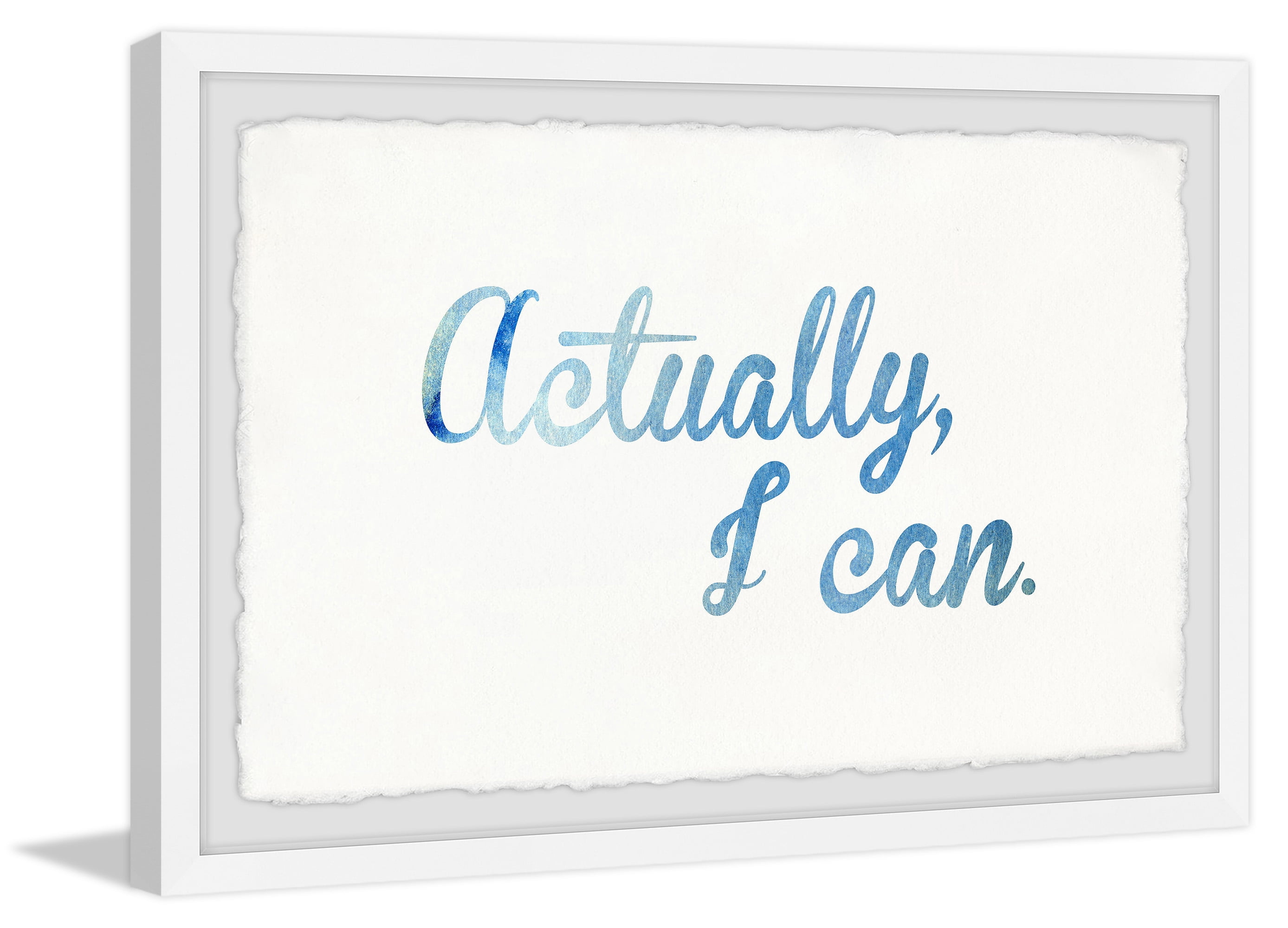 Marmont Hill Actually I Can Iii By Dantell Framed Wall Art, 36.00" x 1.50"
