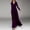 w93# Purple38, variant on Wuxian Women Elegant Long Dresses Velvet V-Neck High Waist Long Sleeve Flowy Maxi Evening Gown Stylish Ruched Comfort Soft Party Evening Wedding Dresses,Red,XL