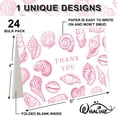 thumbnail image 2 of Paquete de 24 tarjetas de agradecimiento Whaline con forma de concha rosa, 10 x 15 cm, 2 of 7