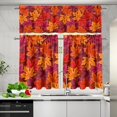 thumbnail image 5 of Maple Leave Kitchen Curtains and Valances Set,3 Piece Small Window Valance Sets Treatment Drapes for Kitchen, Bedroom, Living & Dining Room by Achim Home Decoration, 5 of 5