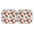 thumbnail image 7 of Goofa Rose Flowers Pattern 2 Piece Car Windshield Sun Shade Foldable | Front Windshield Shade for Sun, Heat and UV Rays | Sunshade for Car Front Window-Small, 7 of 7