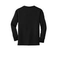 thumbnail image 6 of Port & Company Youth Long Sleeve Core Cotton Tee-L (Jet Black), 6 of 6