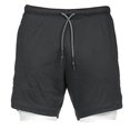 thumbnail image 4 of Pantalones cortos para correr 2 en 1 Pantalones cortos con capa base incorporada para hombres - Negro XXL negro kusrkot Shorts deportivos para hombres, 4 of 8