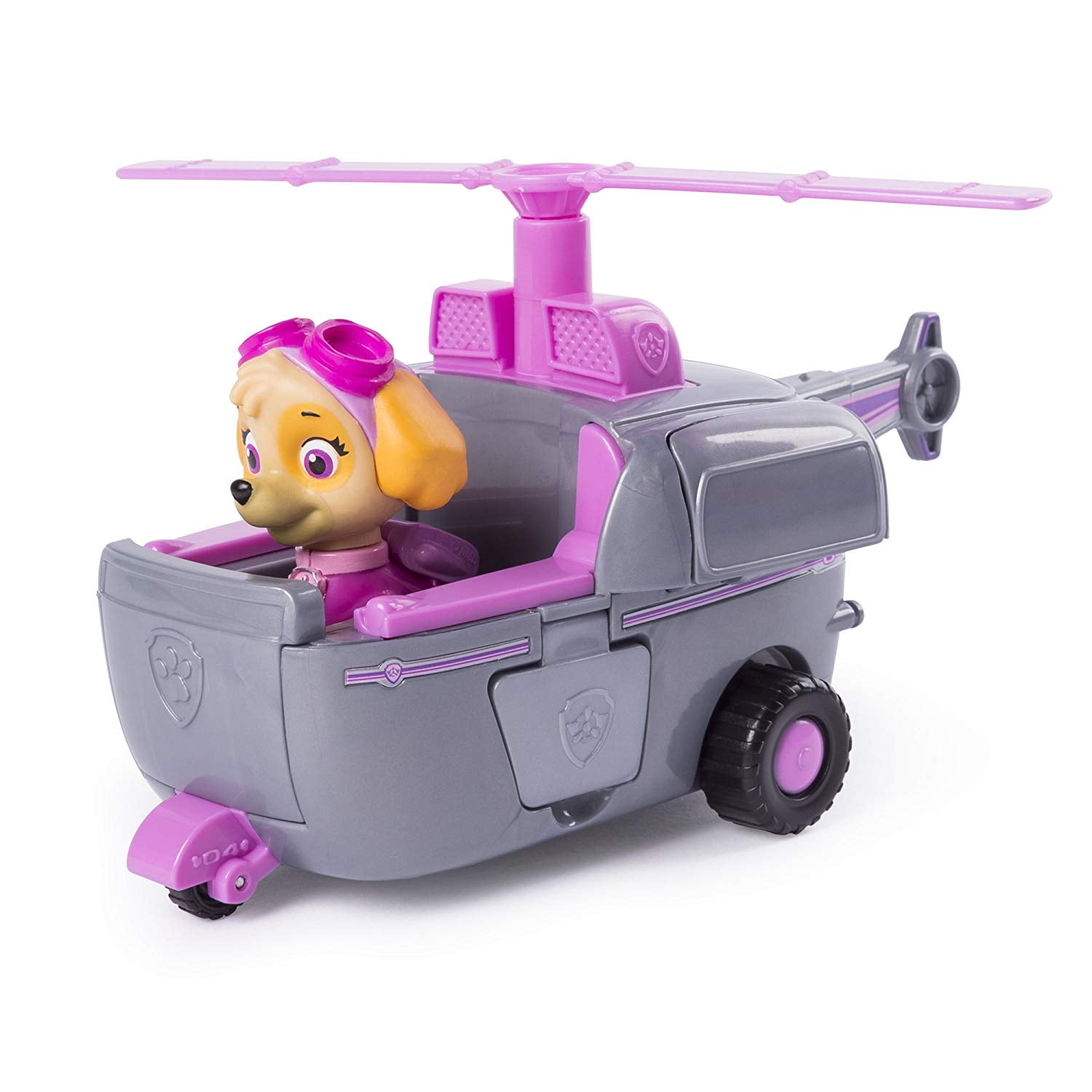 New Paw Patrol Flip & Fly Chase Transforming Vehicle Helicopter Car Blue Toy 