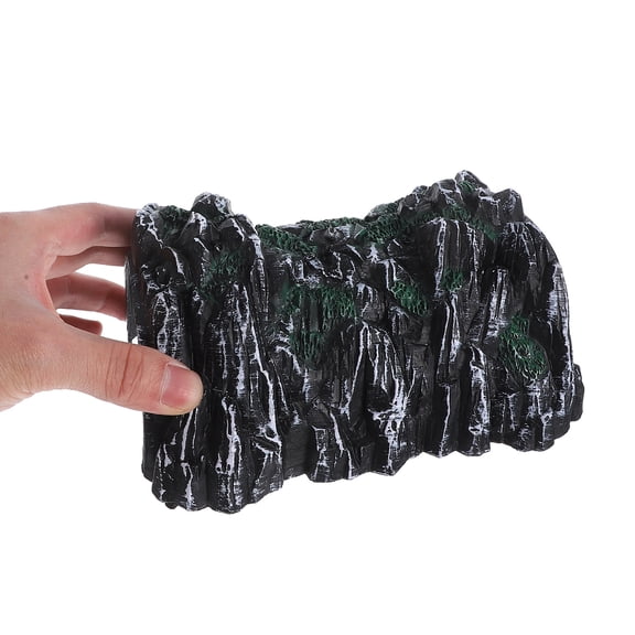 OFFIGAM 3-Piece Miniature Train Tunnel Set, Grey Plastic Model Railroad Tunnel for Dioramas and Train Layouts