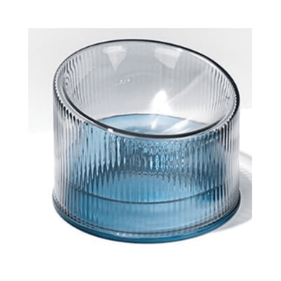 This glass tall bowl is specifically designed for cats, suitable for holding cat food and water. It's easy to clean and features a stylish, minimalist design.