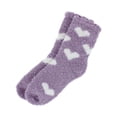 thumbnail image 2 of CTM  Hearts Soft and Cozy Lounge Socks by Wootie (1 Pair) (Women), 2 of 5