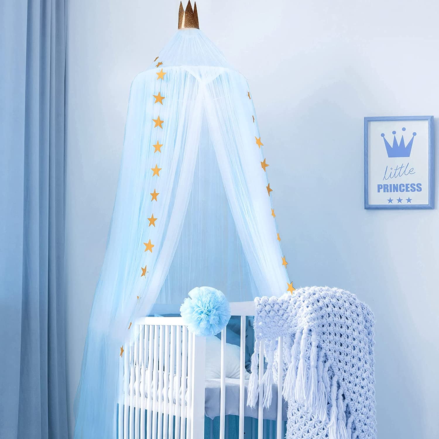 Baby boy crib canopy 2025