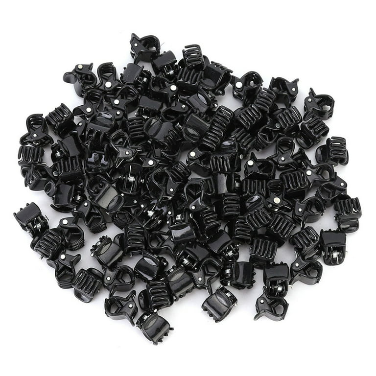 DIMUGE Kids Mini Hair Clips 45 pcs Black 1/2 Inch Micro-mini Size Claw  Clips for Girls and Boy, Non-slip Women Hair Accessories Clamp Bangs Tiny
