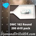 thumbnail image 2 of DMC 162 ROUND 5D Diamond Painting Drills Beads DMC 162 Ultra Very Light Blue, 2 of 3