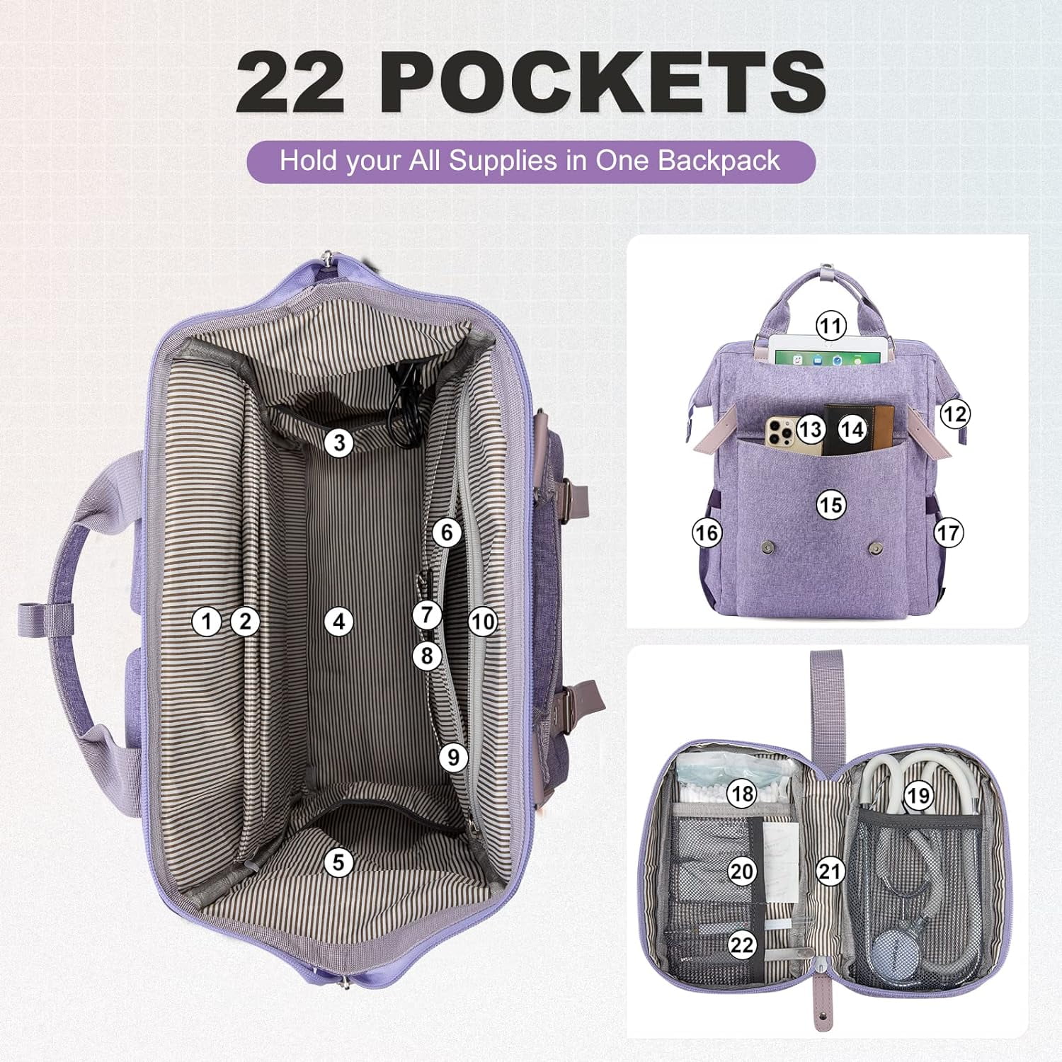 Lovevook Laptop Backpack for Women 15.6",Cute Work Travel Commuter Daypack,Nurse Doctor Teacher Backpack Purses College Computer Bookbag
