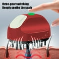 thumbnail image 5 of Xecvkr Electric Scalp Massager Hair Oil Applicator Comb with Liquid Guide Roller 7x6x5.3cm 2.76x2.36x2.09in USB Charging for Hair Care Treatment Gray White Red, 5 of 6