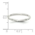 thumbnail image 2 of 925 Sterling Silver Polished 2mm Comfort-Fit Size 6.5 Band Ring Ring for Women and Men, 2 of 2
