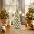 thumbnail image 4 of Tabletop Christmas Tree Figurines Set - 7.8 Inch Resin Xmas Trees with Glitter for Rustic Home Decor, Mantel Displays and Indoor Holiday Christmas Decorations, 4 of 5