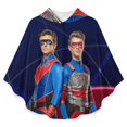 thumbnail image 2 of Henry Danger Flannel Wearable Blanket, Warm Shawl Blanket Comfy Poncho Throw with Buttons for Women And Men, 2 of 7