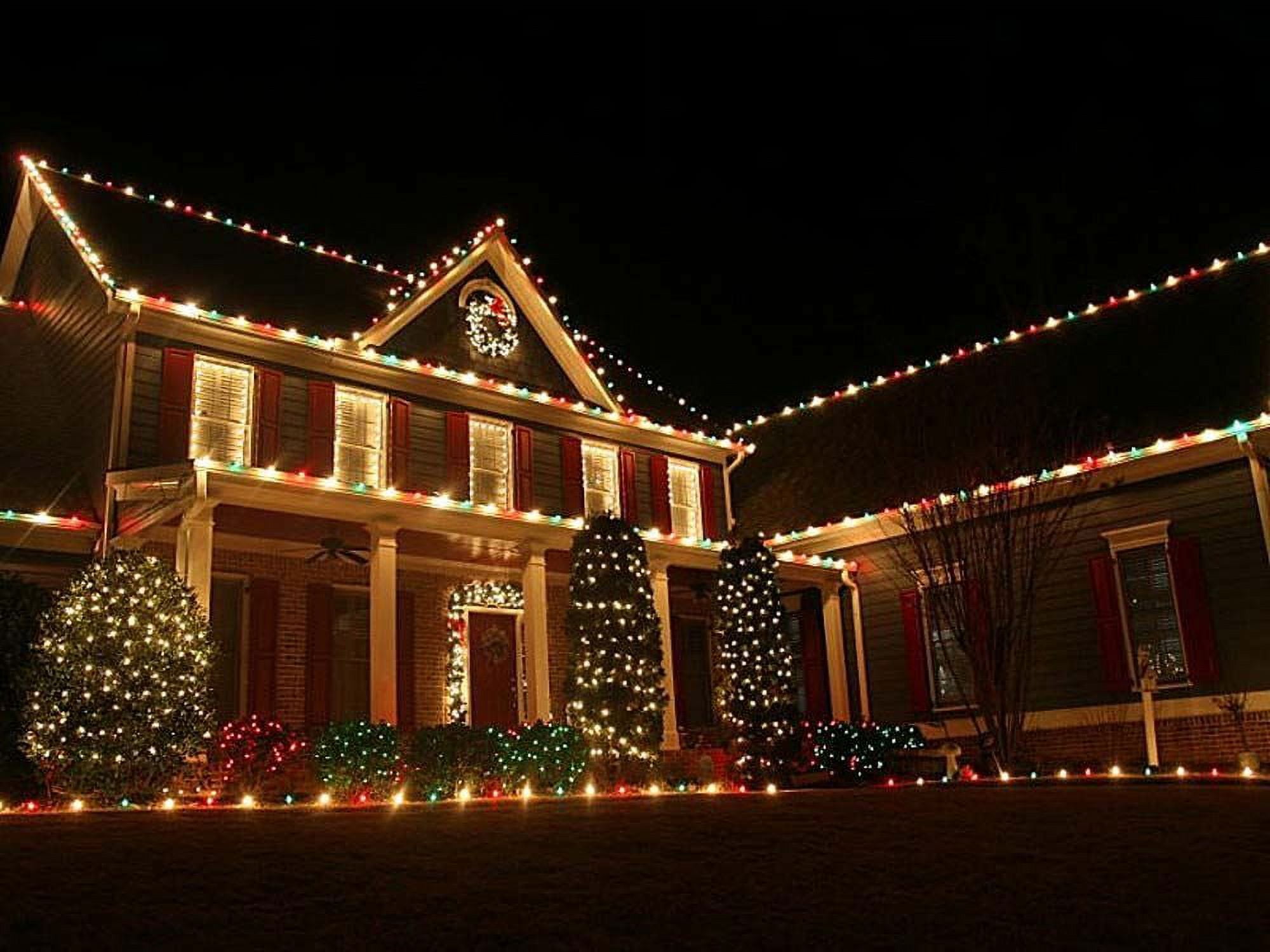Festive Living Ceramic Multicolor C9 Incandescent Traditional Vintage Christmas Replacement Bulbs 25 Pack