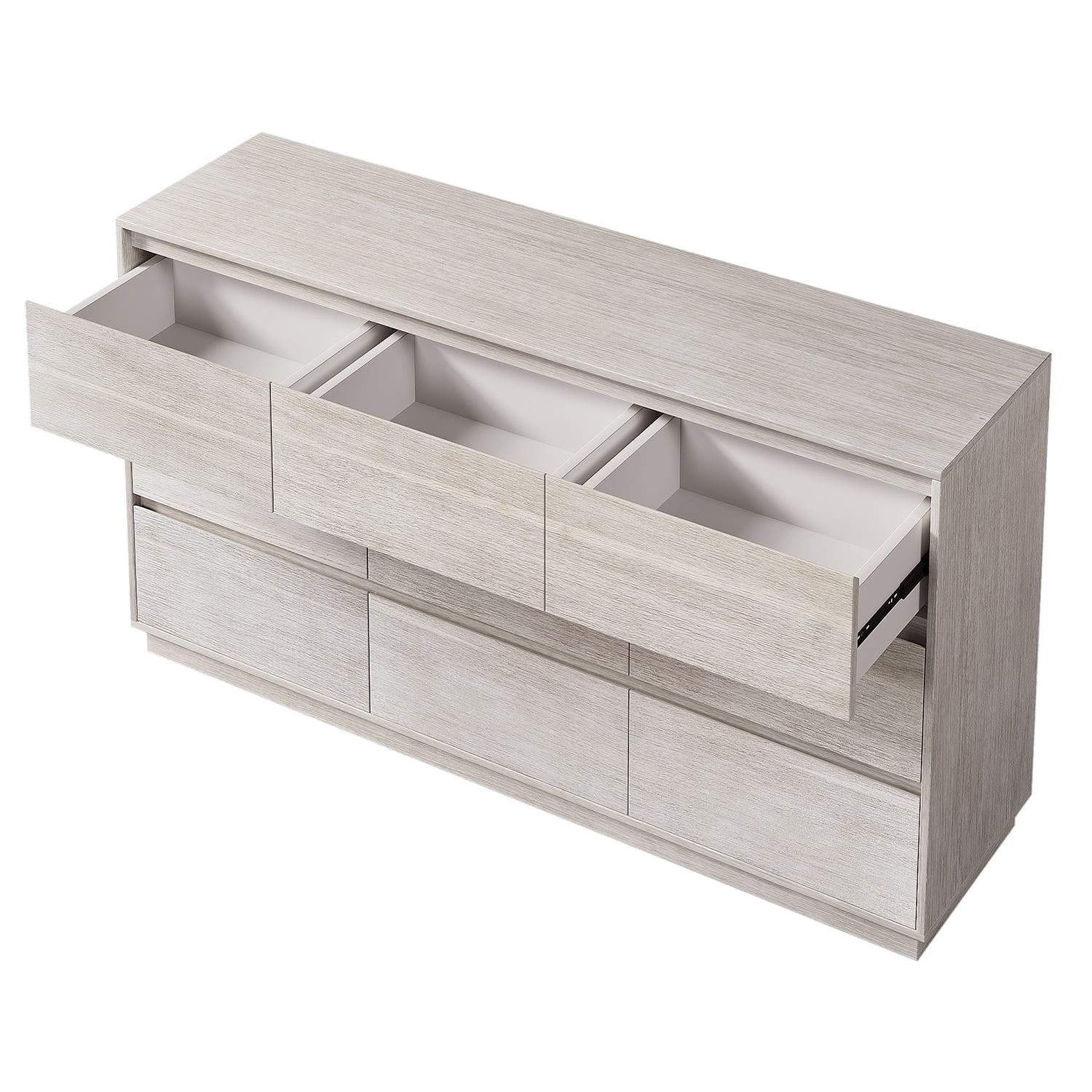 Kadyn 9 Double Dresser, Soild Wood Storage Dresser with Drawer, Modern Style Horizontal Dresser for Bedroom, Stone Gray Kadyn 9 Double Dresser, Soild Wood Storage Dresser with Drawer, Modern Style Horizontal Dresser for Bedroom, Stone Gray