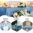 thumbnail image 5 of Bxaolu Round Tablecloth Sequin Table Cloth Glitter Decorative Fabric Circle Table Cover for Dining Party Wedding Outdoor, 47.5", Hot Pink, 5 of 8