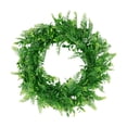 thumbnail image 2 of Fern Leaf Decorative Wreath - Natural Looking Faux Greenery for Indoor and Outdoor Use - Realistic Plant Decor for Year-Round Beauty Without Watering, 2 of 6