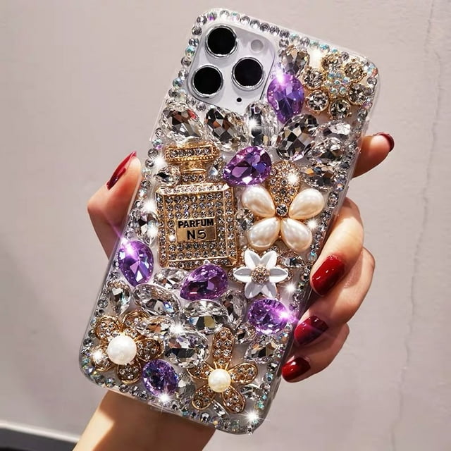 Case for iPhone Case,iPhone Case,3D Handmade Bling Rhinestone Diamonds Luxury Sparkle Rhinestones Case Girls Women Full Crystals Bling Diamond Case Cover for iPhone iphone 13Pro Max