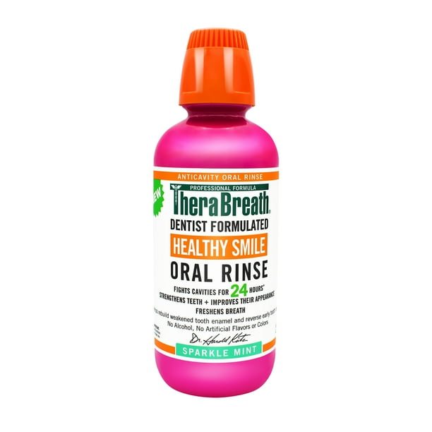 Therabreath 24Hour Healthy Smile Oral Rinse Mouthwash, 16.0 fl oz