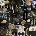 thumbnail image 1 of Paquete de pegatinas Vintage Astronomy, 50 unidades, impermeables, para álbum de recortes, 1 of 2