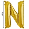 thumbnail image 3 of Efavormart 16" Shinny Gold Foil Balloons Letter Balloons For Wedding Party Decorations Graduation New Year Eve Party Supplies - N, 3 of 9