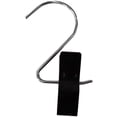 thumbnail image 2 of Black S Hook with Clip - Strong Jumbo Hanging Pinch Grips to Hang Items 4" H - 10 Pack, 2 of 4