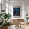 thumbnail image 5 of Astronaut Helmet in Space - Digital Art Surrealism Astronaut Space Fantasy Milky Way Sci-Fi Cosmic Oak Framed Wall Art Print 12 x 16 inches, 5 of 15